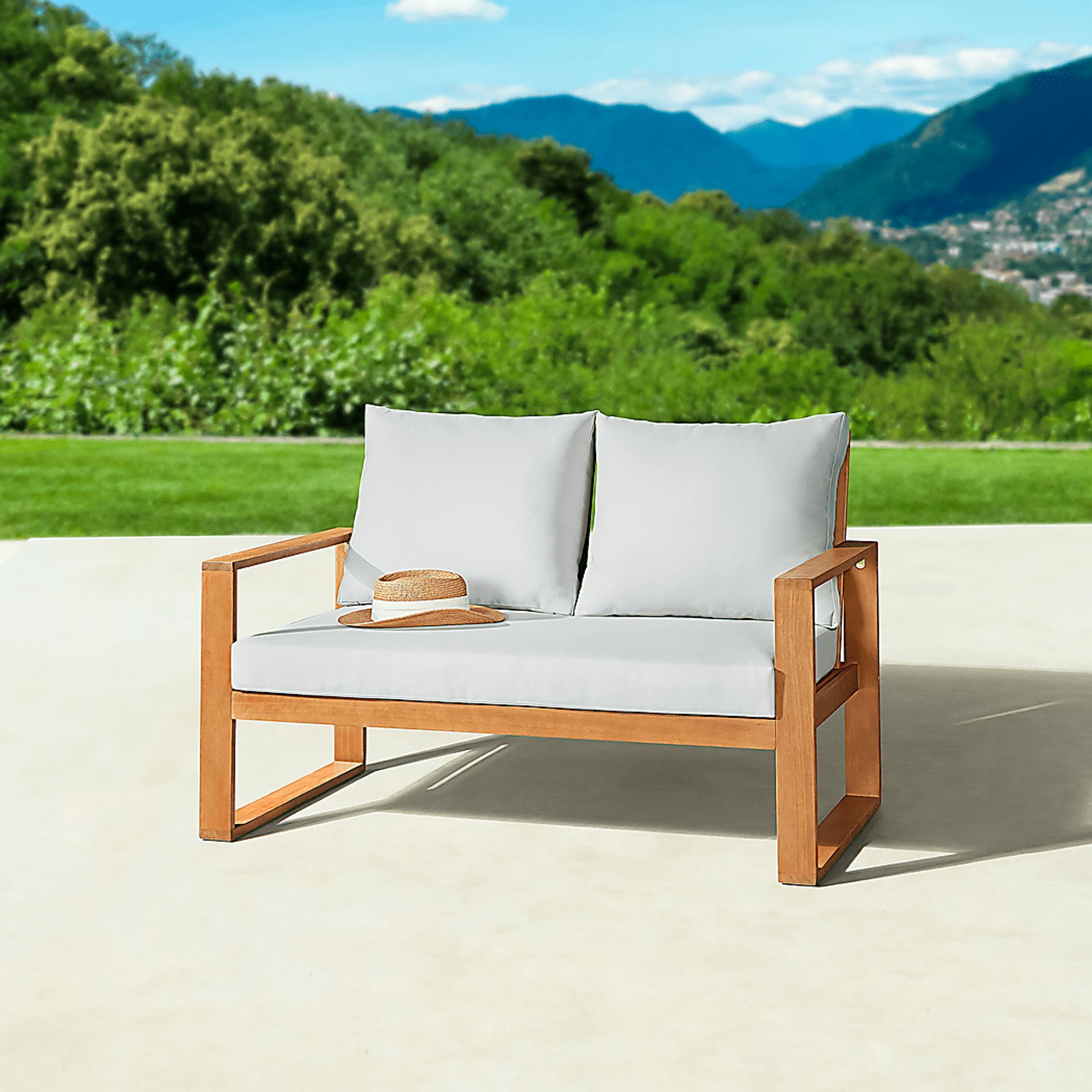 Outdoor Tahquitz Brown Bench - Image 2