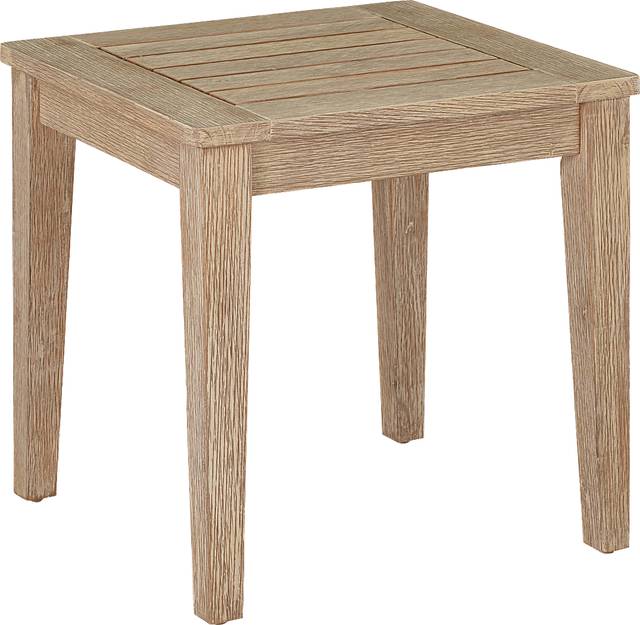 Outdoor Takena Beige End Table - Thumbnail - Image 1