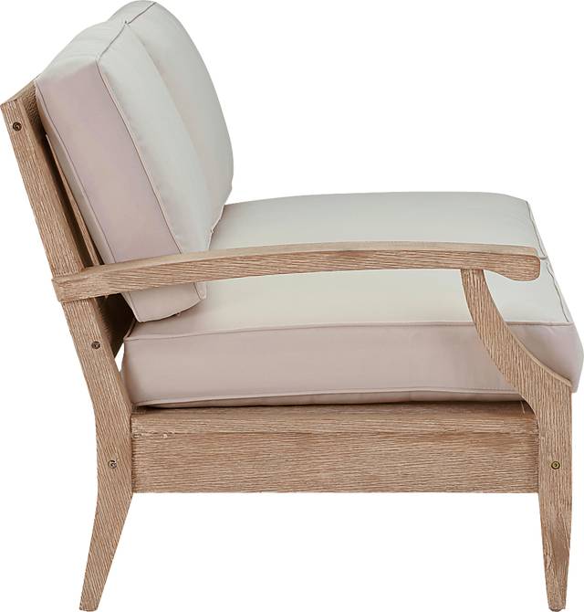 Outdoor Takena Beige Left Loveseat - Thumbnail - Image 2