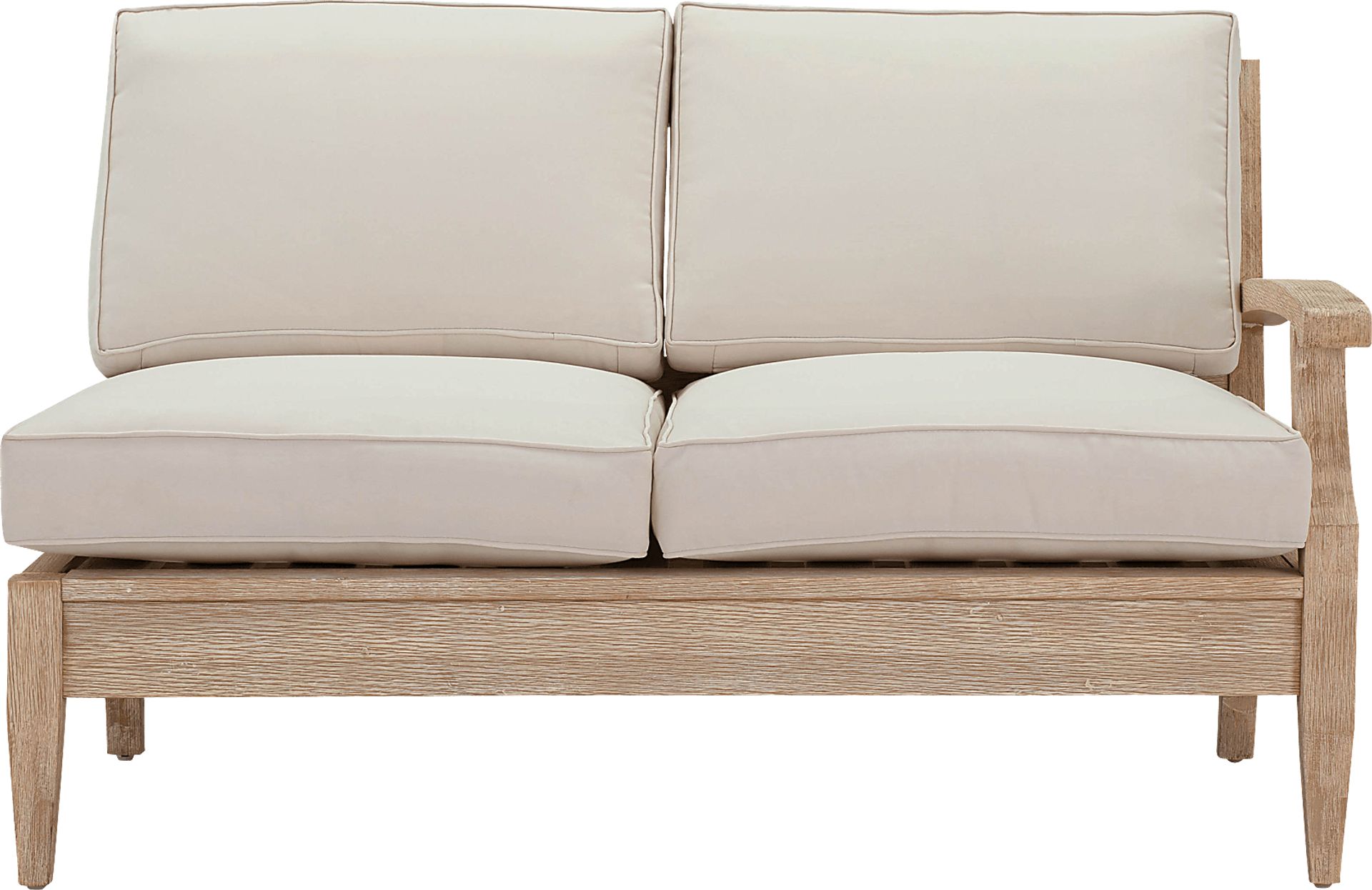 Outdoor Takena Beige Right Loveseat - Image 1