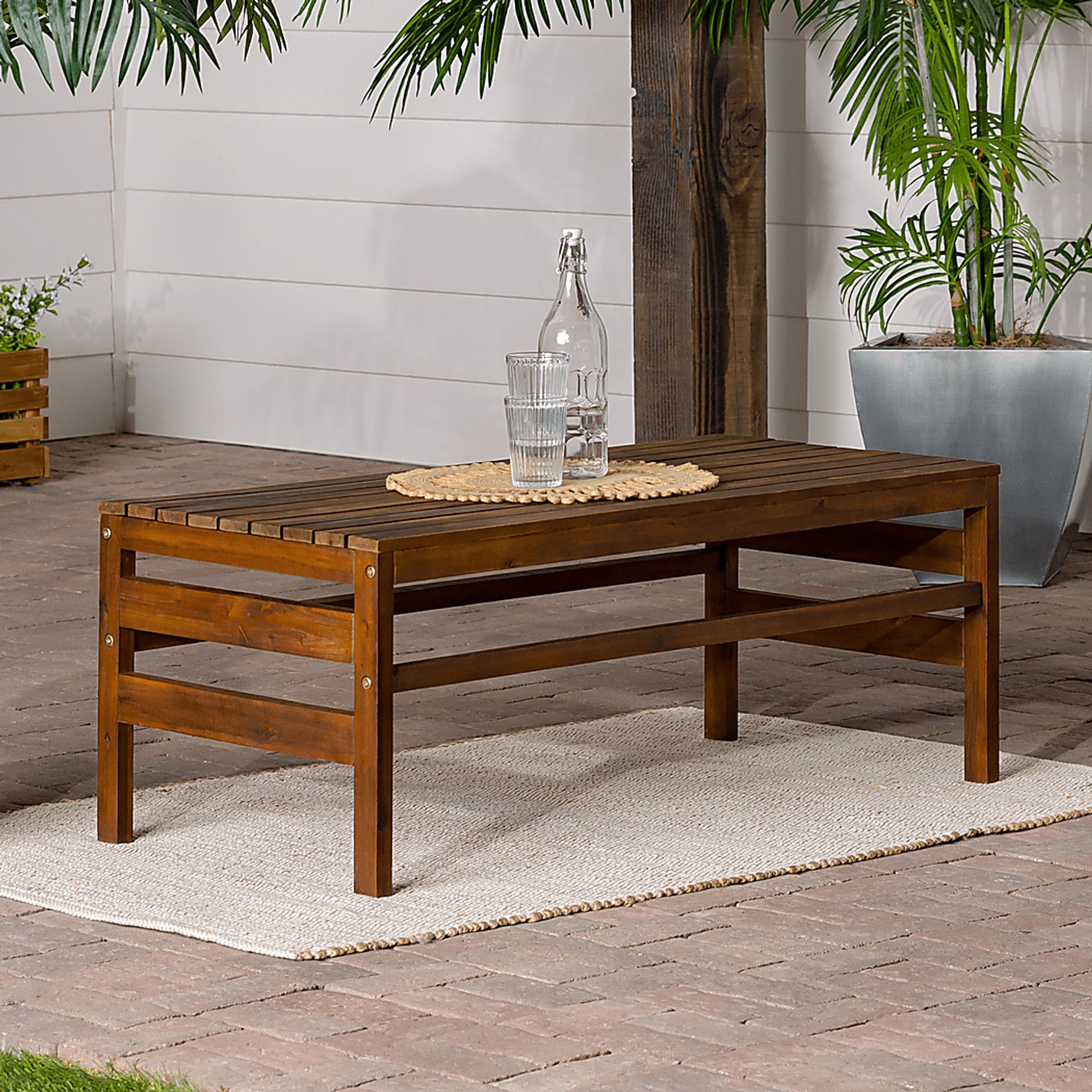 Outdoor Tonalea Dark Brown Cocktail Table - Image 2