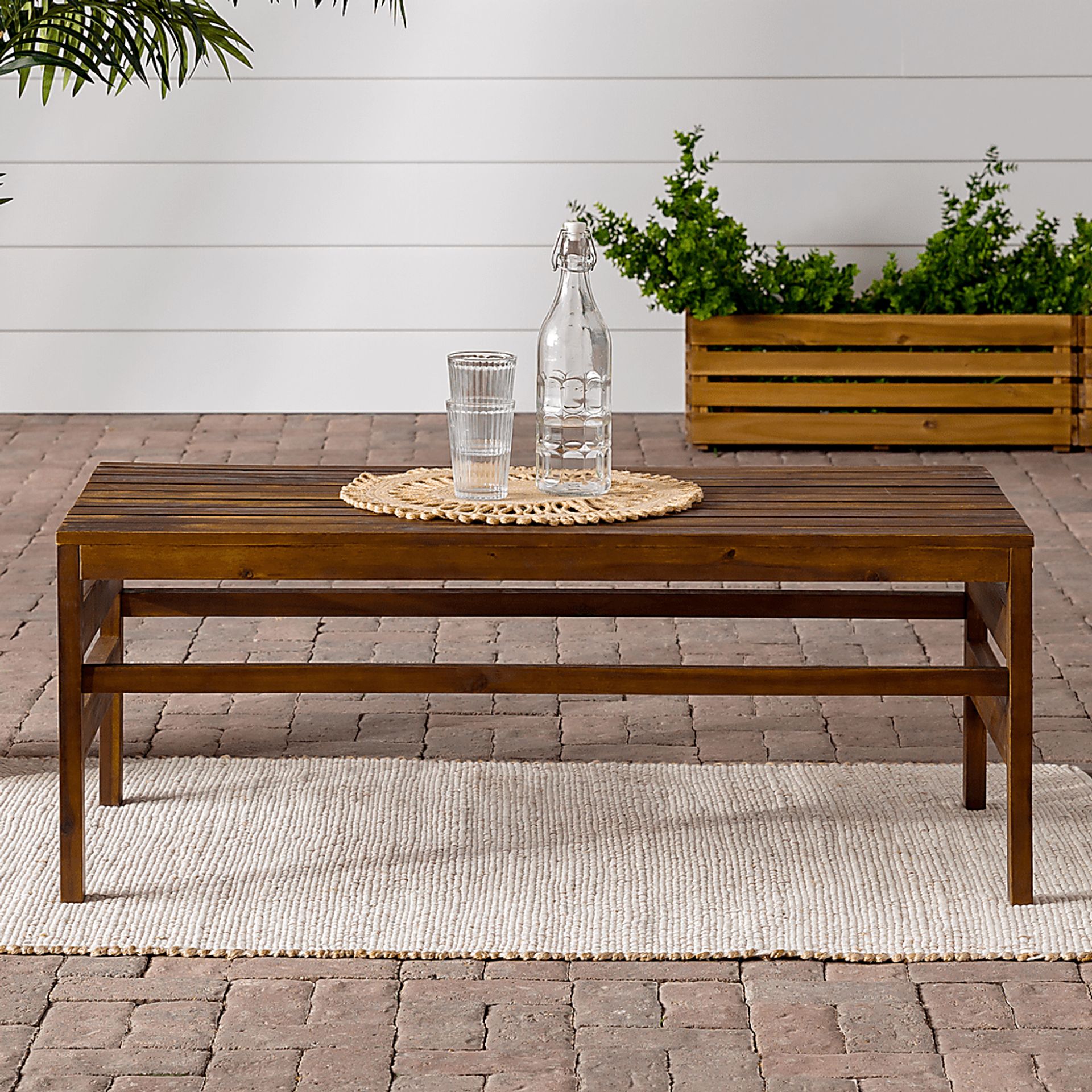 Outdoor Tonalea Dark Brown Cocktail Table - Image 3