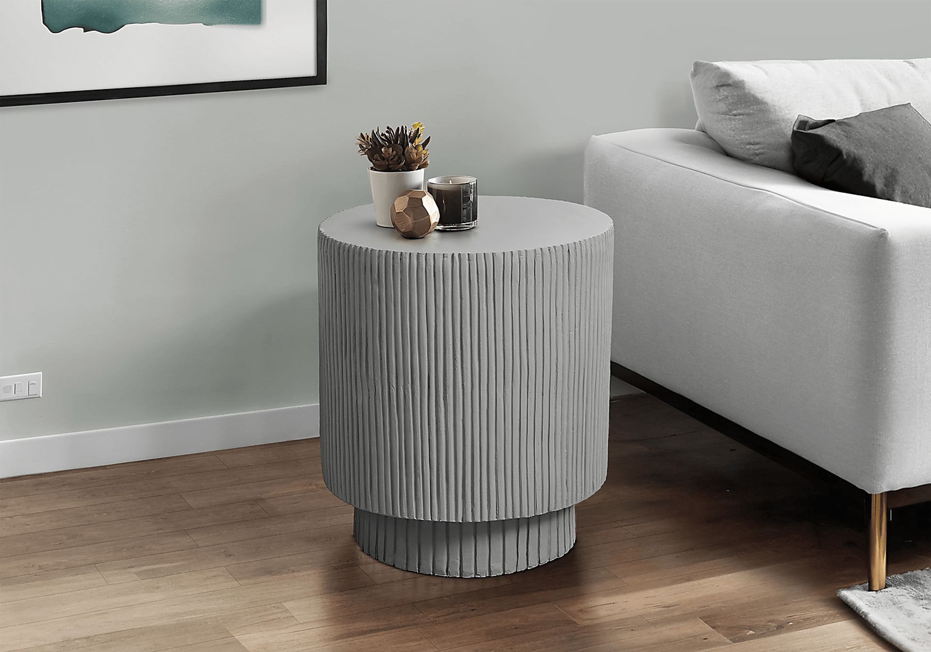 Outdoor Tucany Gray End Table - Image 2