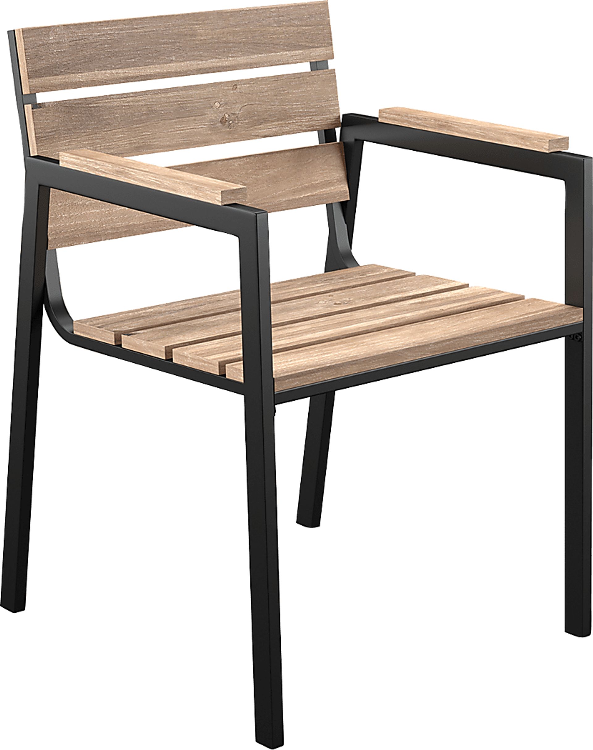Vermissa Natural Outdoor Arm Chair, Set of 2 - Image 2
