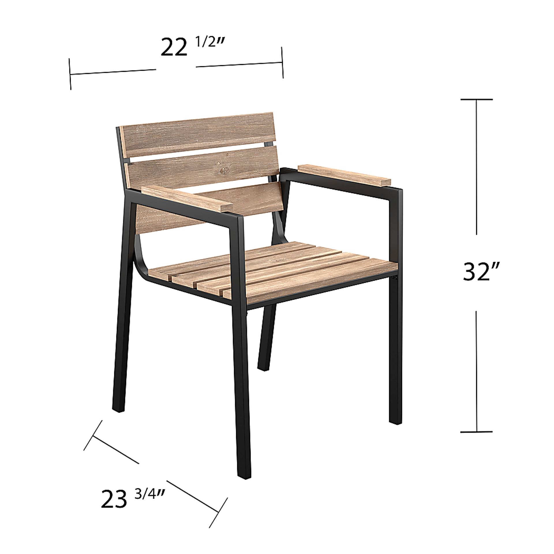 Vermissa Natural Outdoor Arm Chair, Set of 2 - Image 9