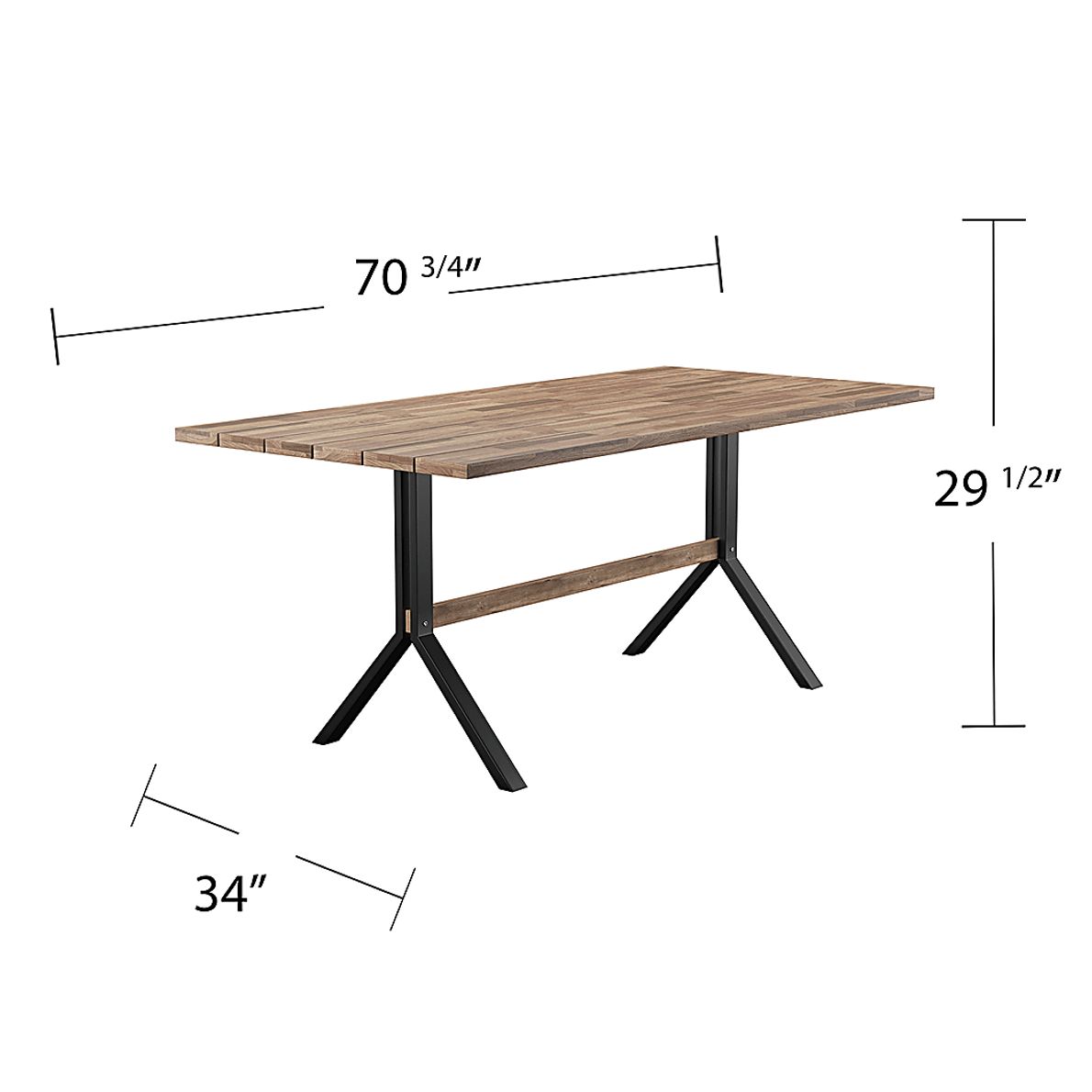 Vermissa Natural Outdoor Dining Table