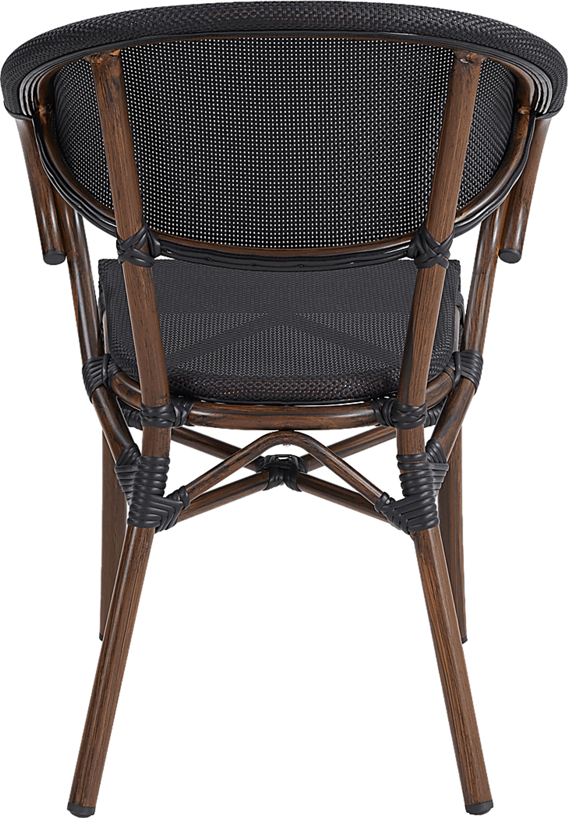 Outdoor Villepigue Black Arm Chair, Set of 2 - Image 6
