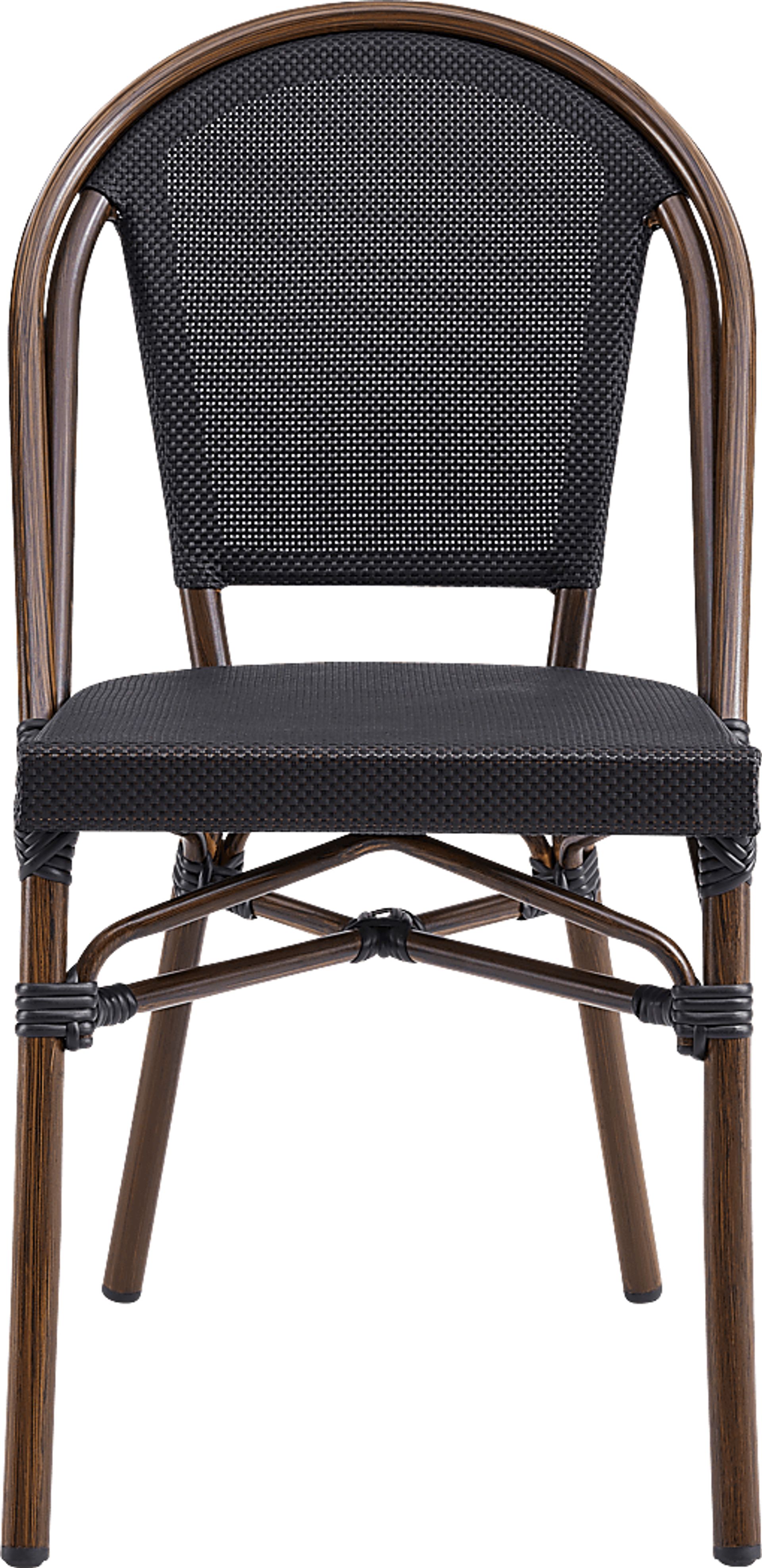 Outdoor Villepigue Black Dining Chair, Set of 2 - Image 3