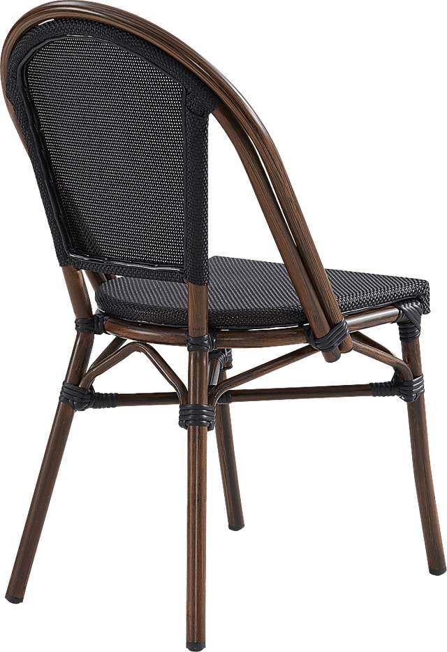 Outdoor Villepigue Black Dining Chair, Set of 2 - Thumbnail - Image 6