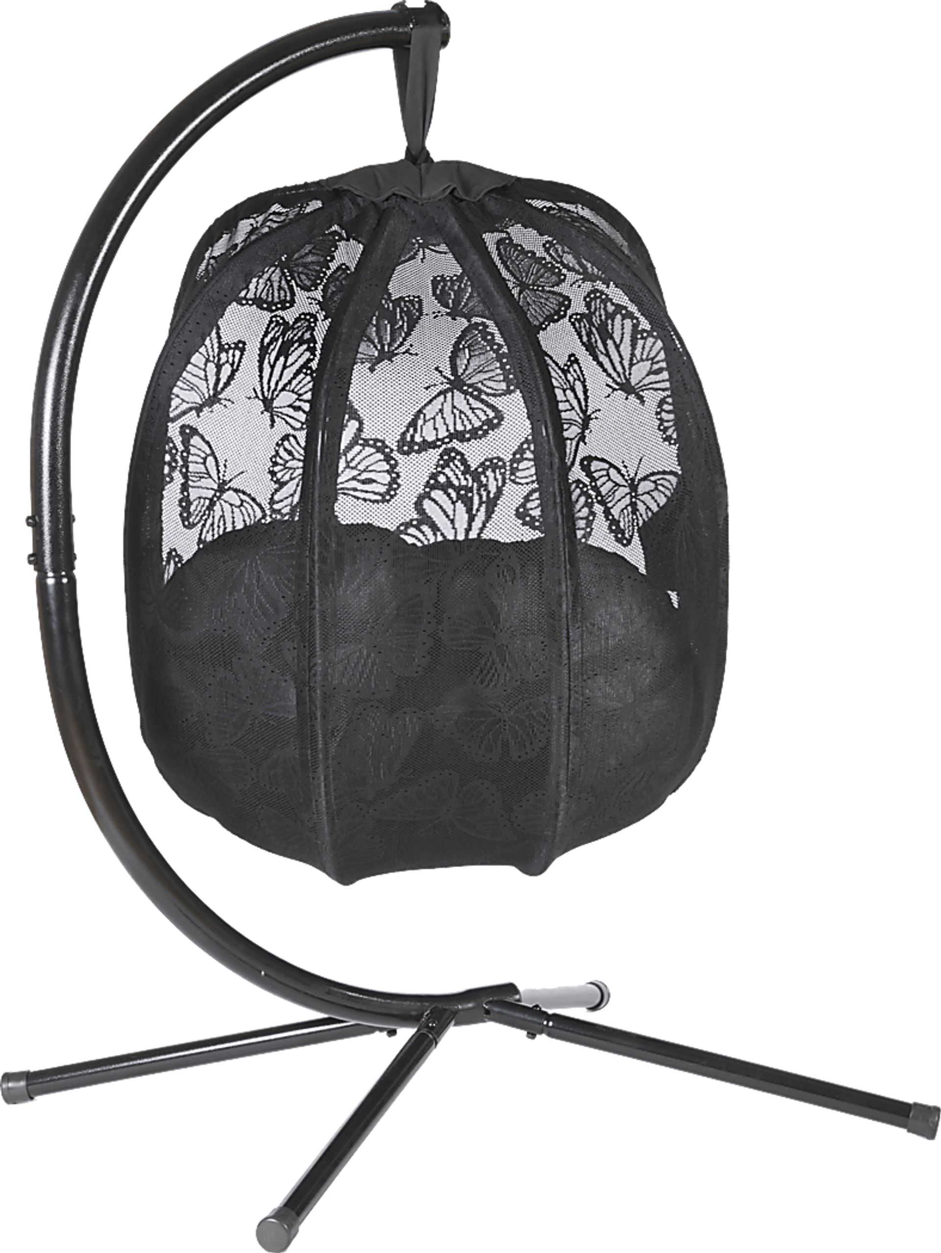 Outdoor Violeto Black Hanging Egg Chair - Image 6