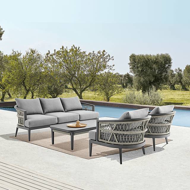 Outdoor Virdover Gray Cocktail Table - Thumbnail - Image 8