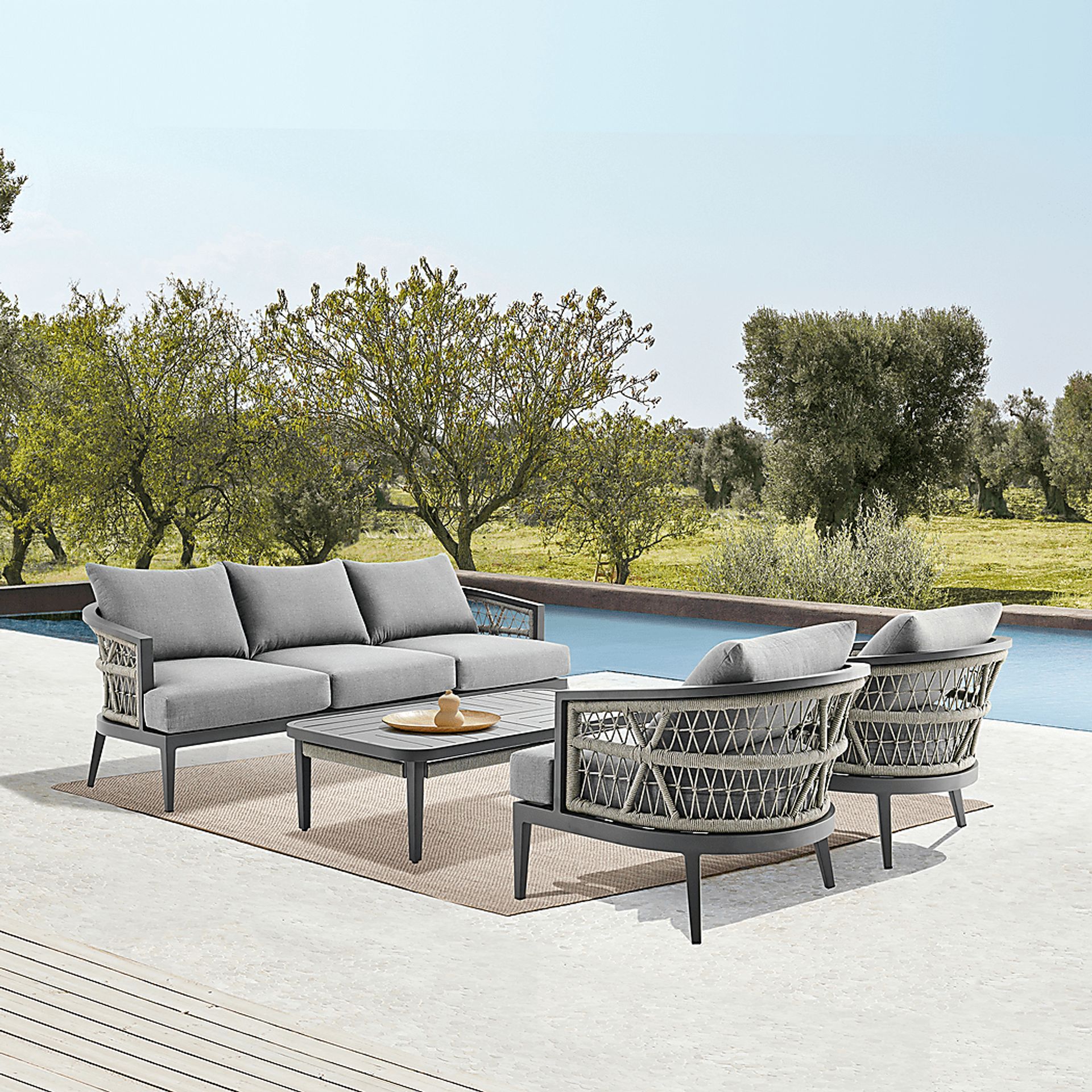 Outdoor Virdover Gray Cocktail Table - Image 8