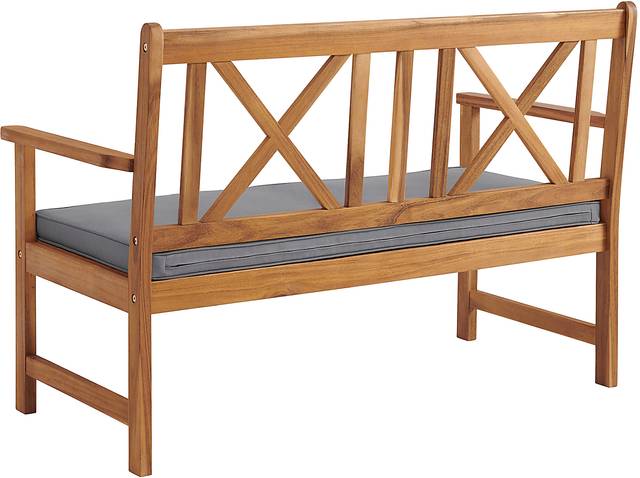 Outdoor Voelker Brown Bench and Cocktail Table Set - Thumbnail - Image 3