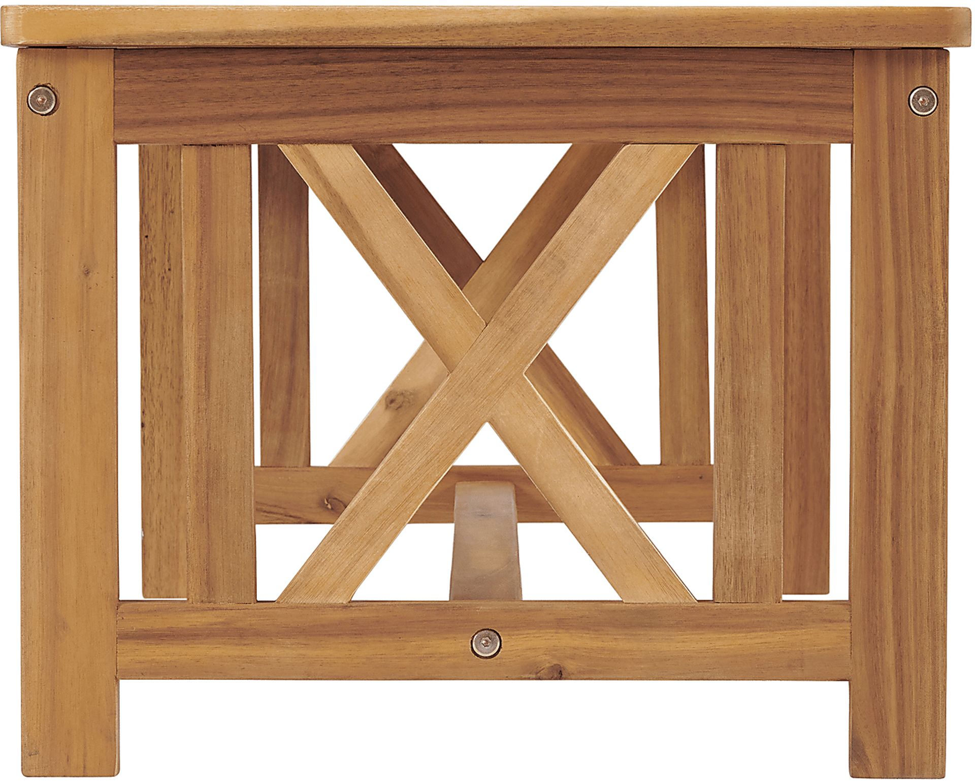 Outdoor Voelker Brown Bench and Cocktail Table Set - Image 4