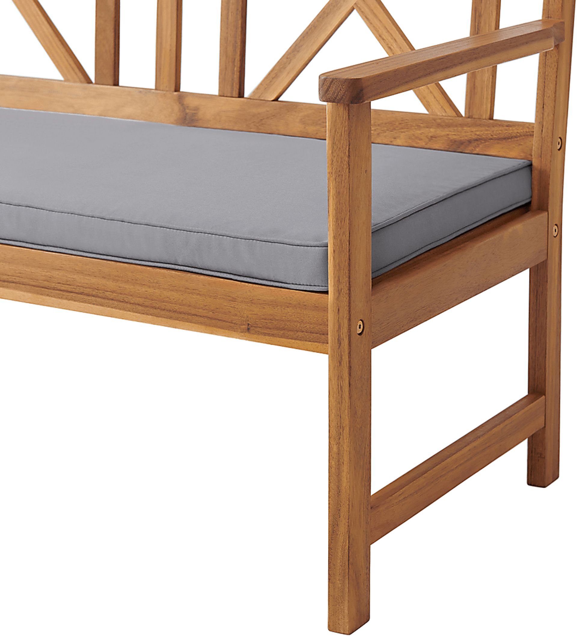 Outdoor Voelker Brown Bench and Cocktail Table Set - Image 8