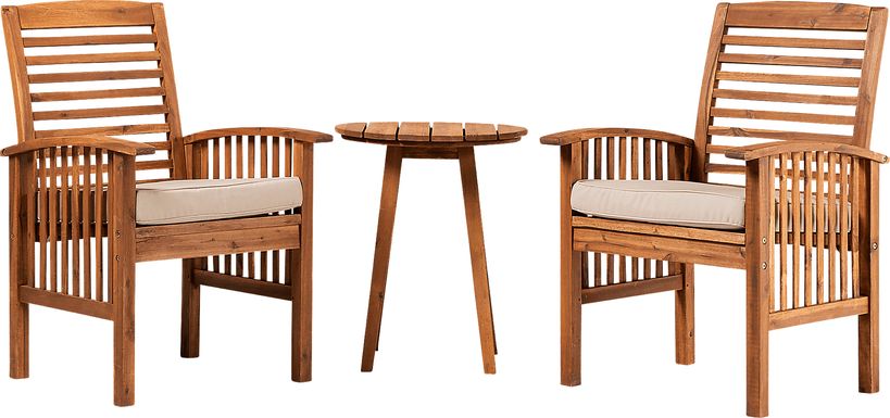 Outdoor Volwood I Brown 3 Pc. Seating Set