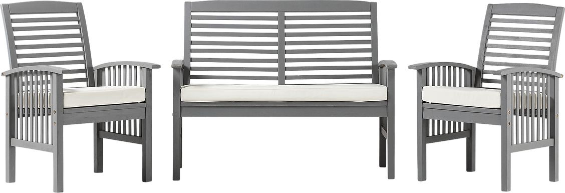 Outdoor Volwood II Gray 3 Pc. Seating Set