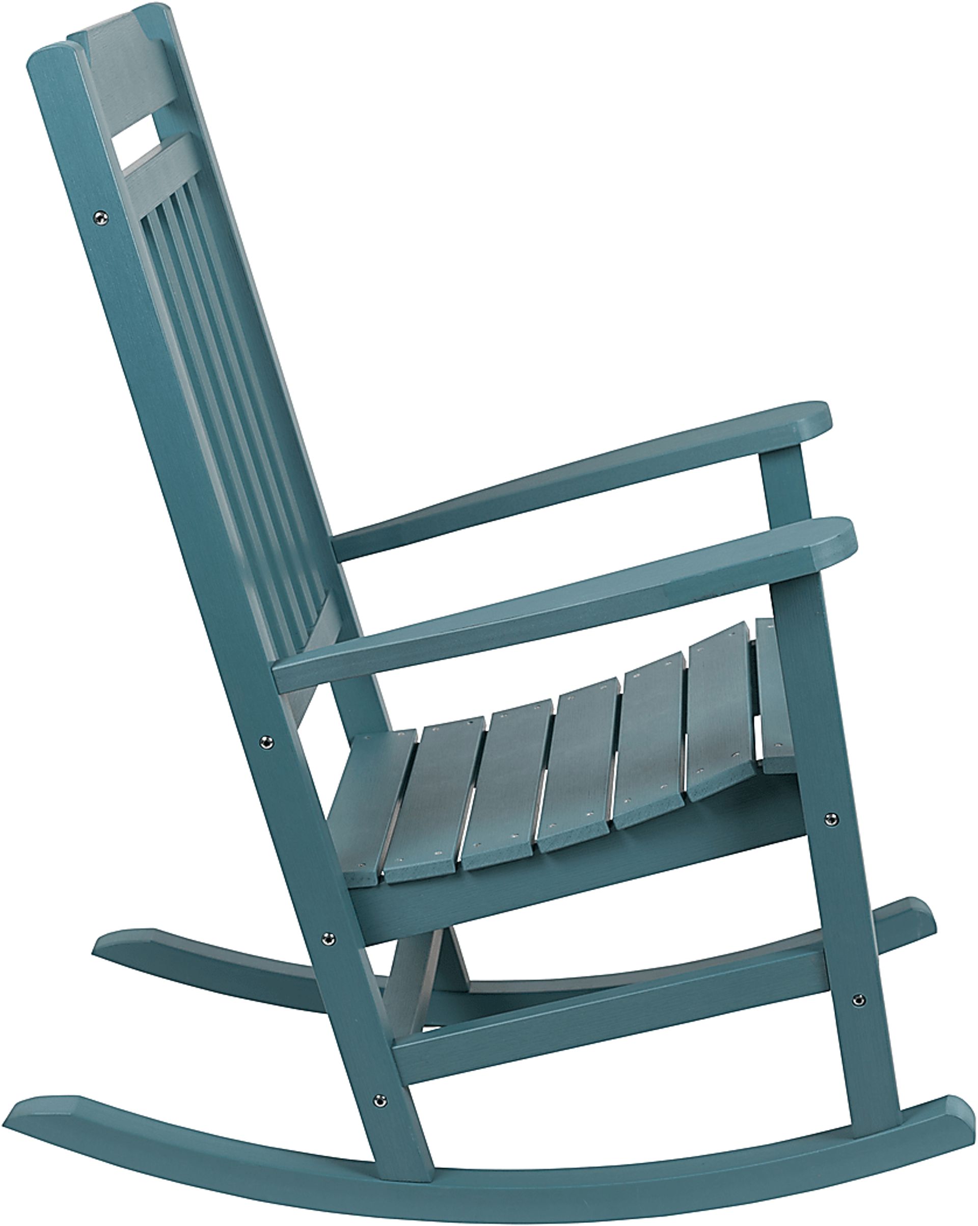 Outdoor Winnie Elle Blue Rocking Chairs and Accent Table - Image 2