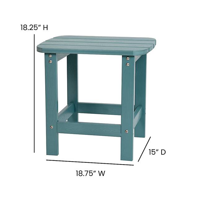 Outdoor Winnie Elle Blue Rocking Chairs and Accent Table - Thumbnail - Image 9