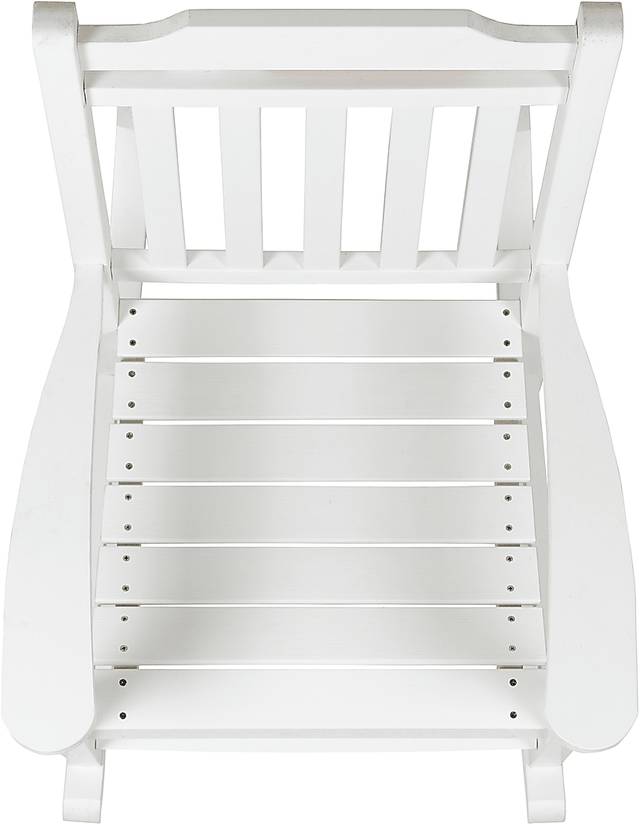 Outdoor Winnie Elle White Rocking Chairs and Accent Table - Thumbnail - Image 4