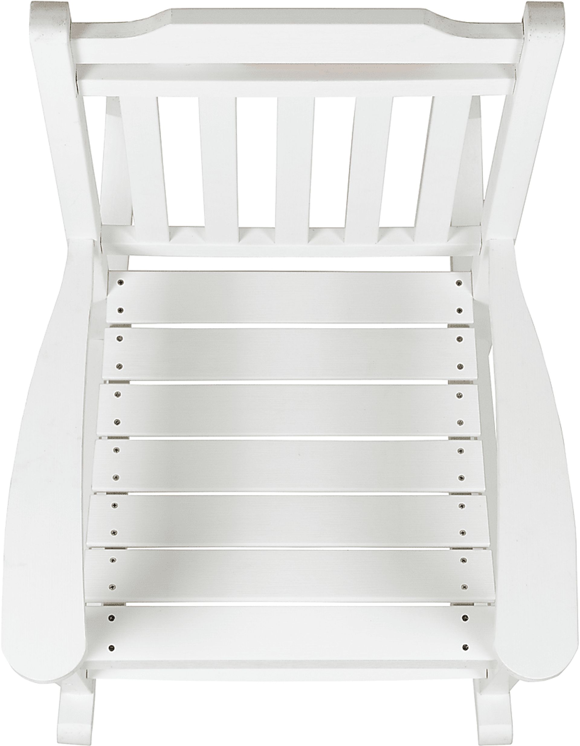 Outdoor Winnie Elle White Rocking Chairs and Accent Table - Image 4
