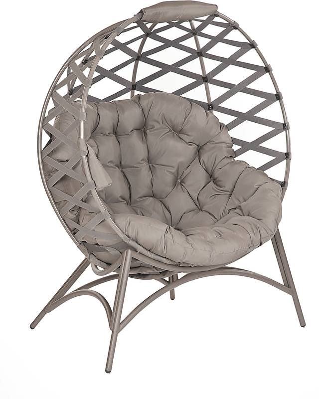 Outdoor Wispwind Beige Accent Chair - Thumbnail - Image 2