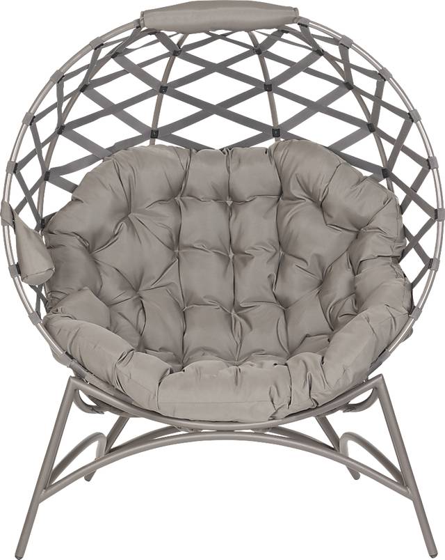 Outdoor Wispwind Beige Accent Chair - Thumbnail - Image 1