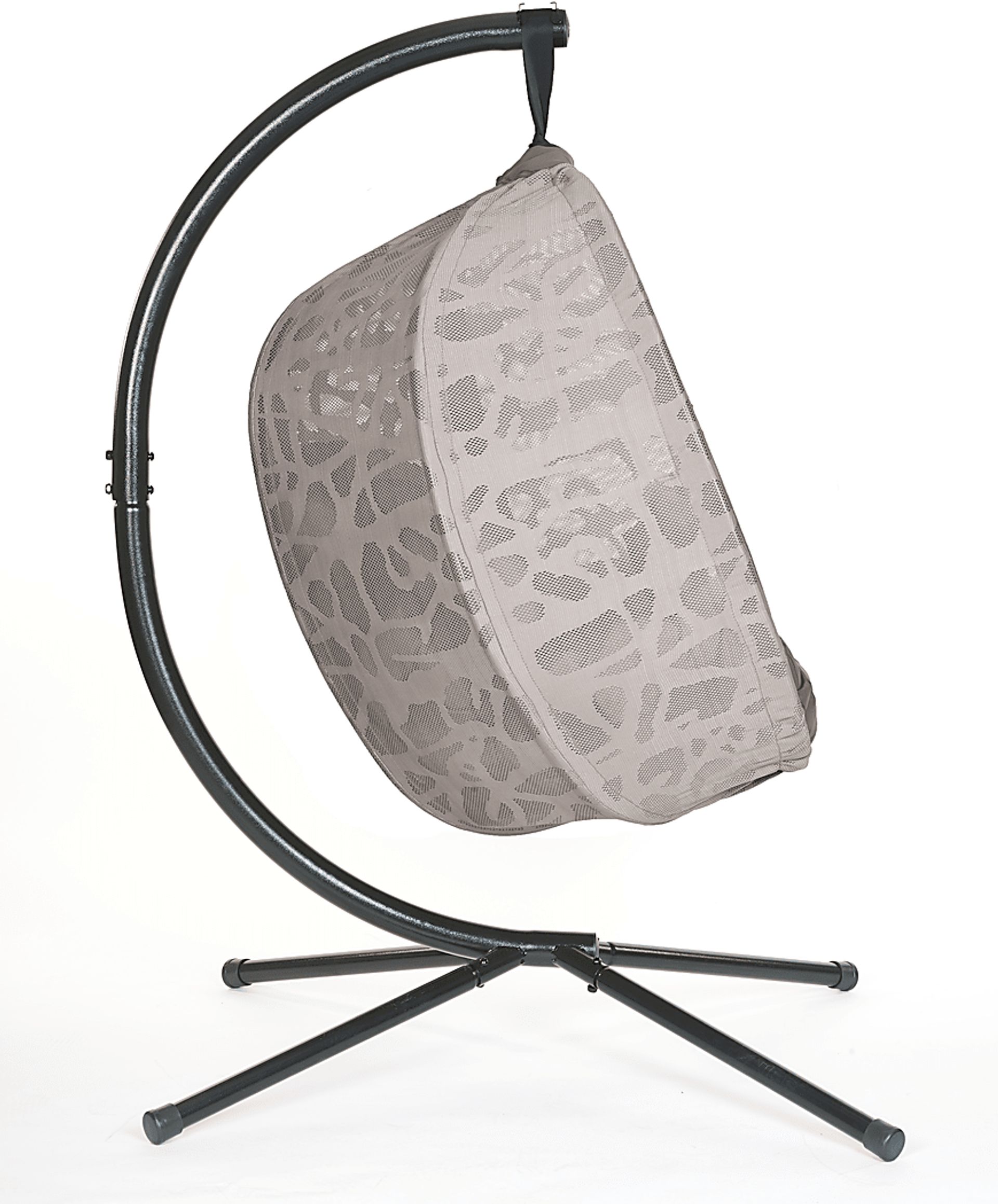 Outdoor Wolframe Beige Hanging Chair - Image 3