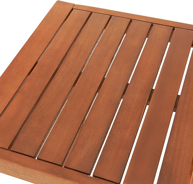 Outdoor Woodlen Brown Dining Chair and Cocktail Table Set - Thumbnail - Image 6