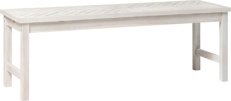 Outdoor Worcaster White Bench