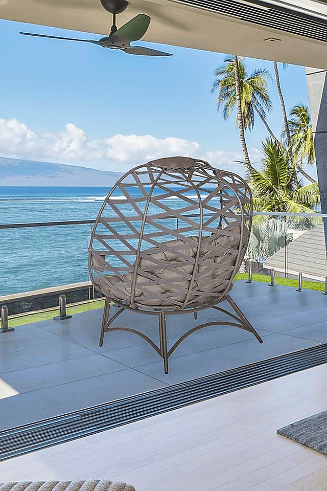 Outdoor Zabolio Beige Loveseat - Thumbnail - Image 12