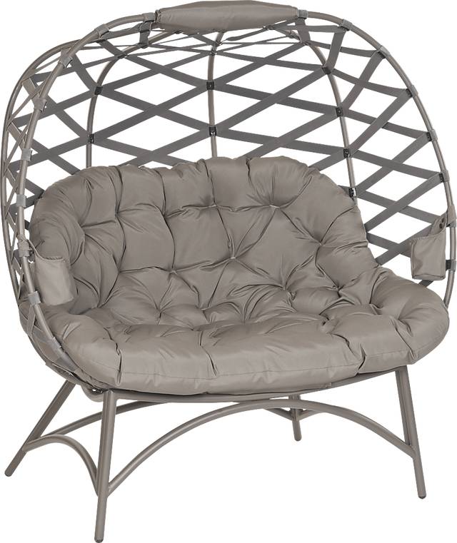 Outdoor Zabolio Beige Loveseat - Thumbnail - Image 4