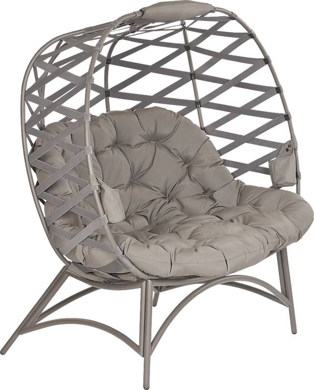 Outdoor Zabolio Beige Loveseat - Thumbnail - Image 5