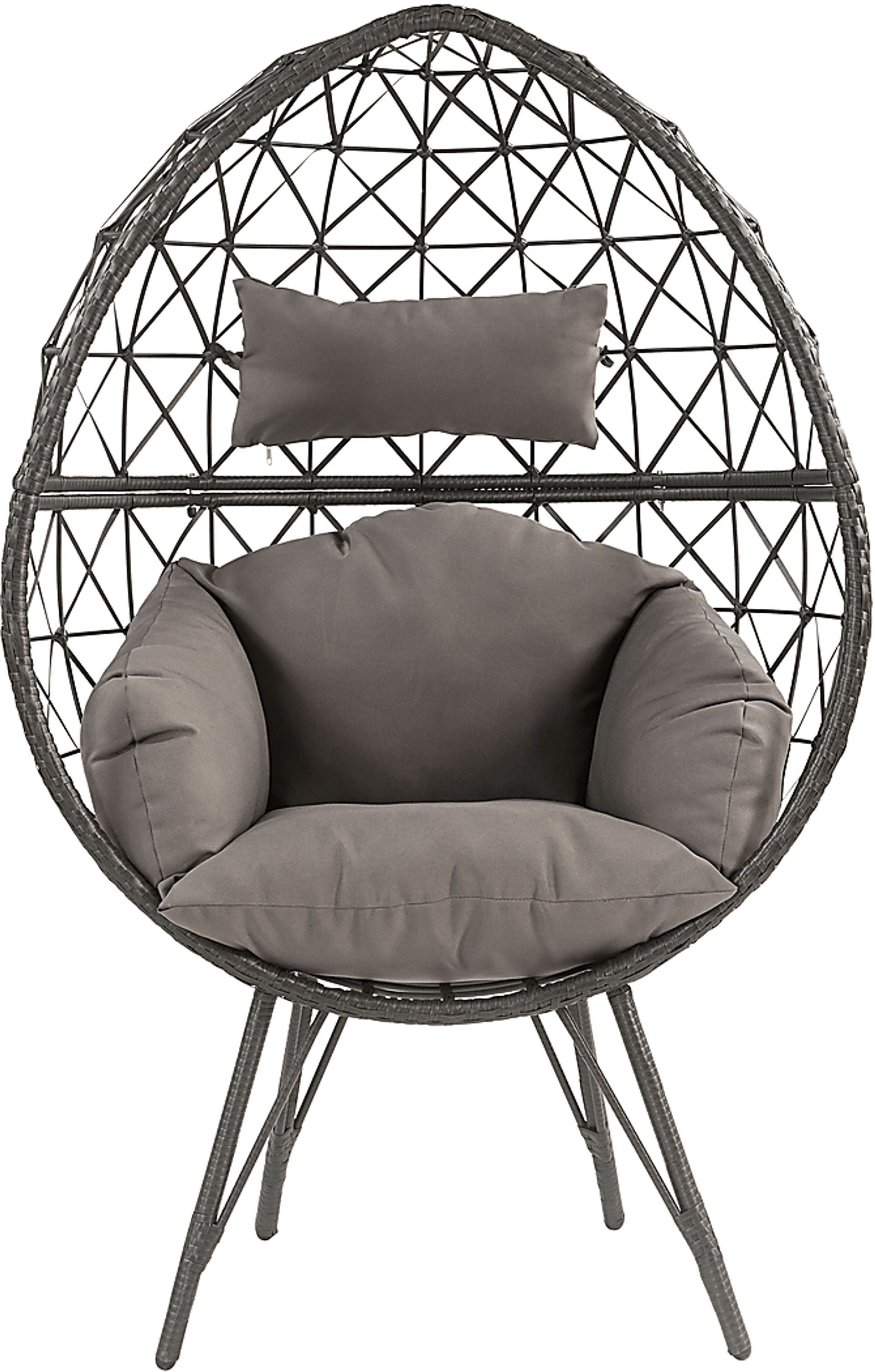 Outdoor Zaelan Black Egg Chair - Image 3
