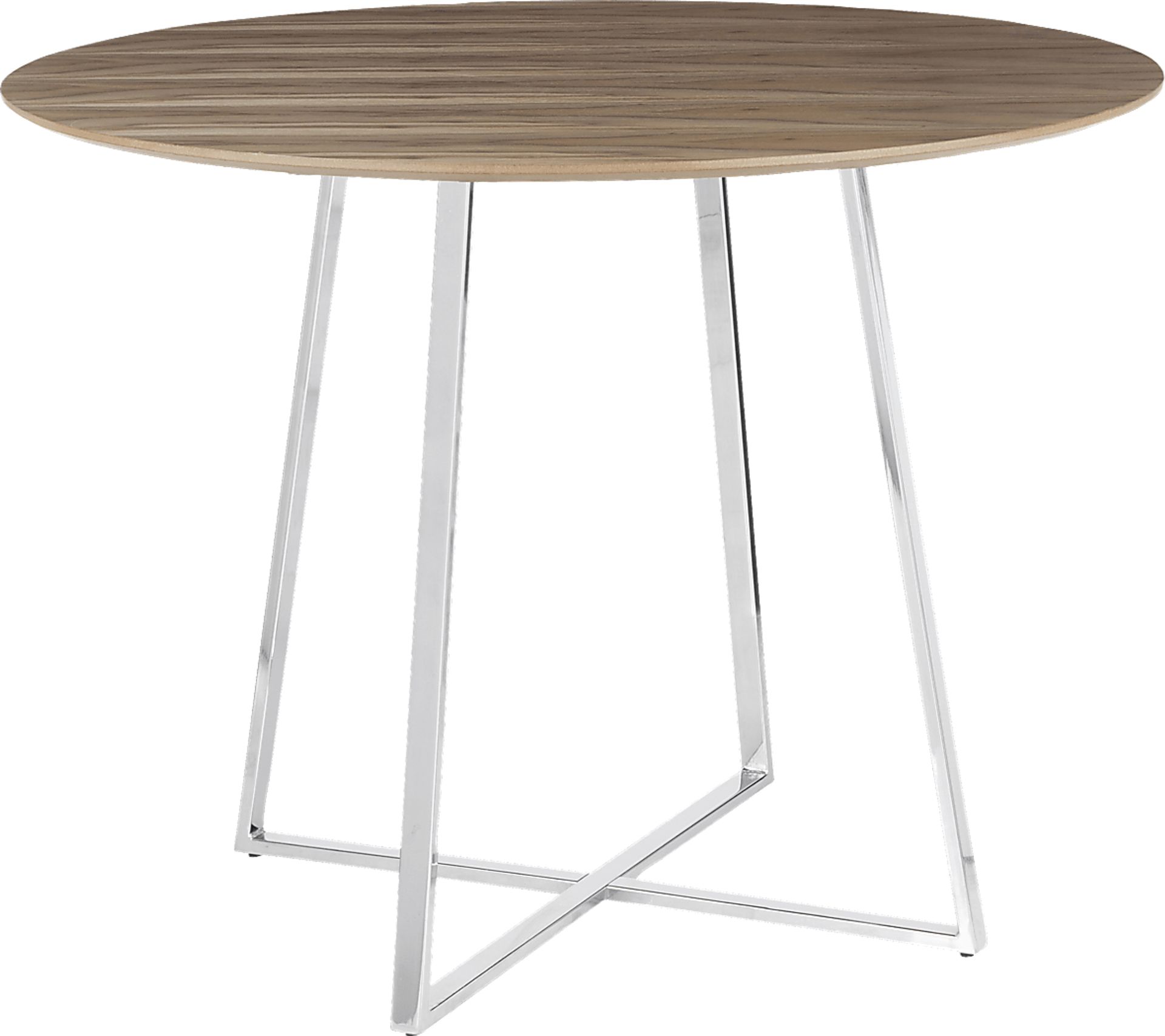 Ovalla Chrome Dining Table - Image 1