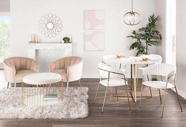 Ovalla I White Dining Table - Thumbnail - Image 6