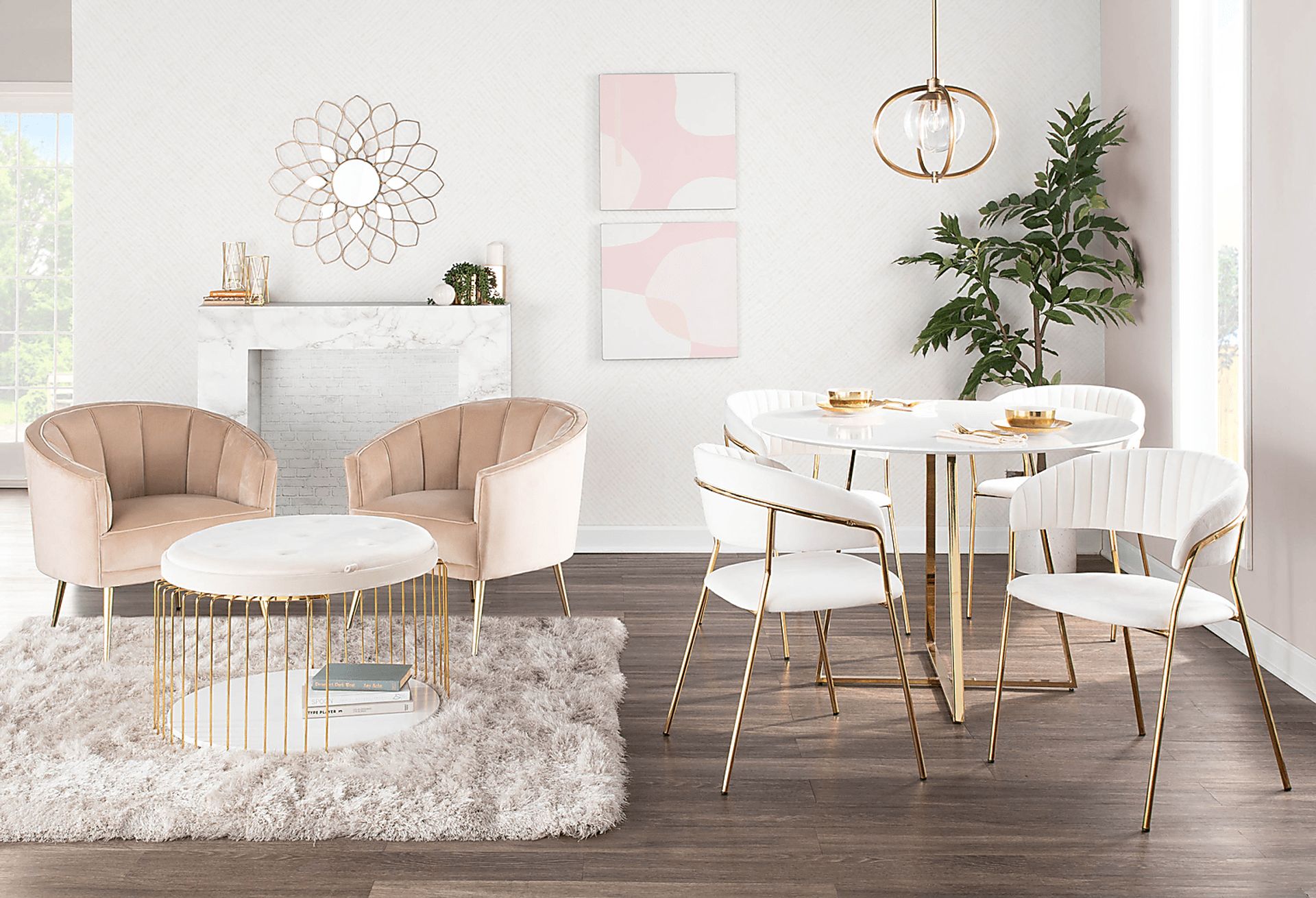 Ovalla I White Dining Table - Image 6