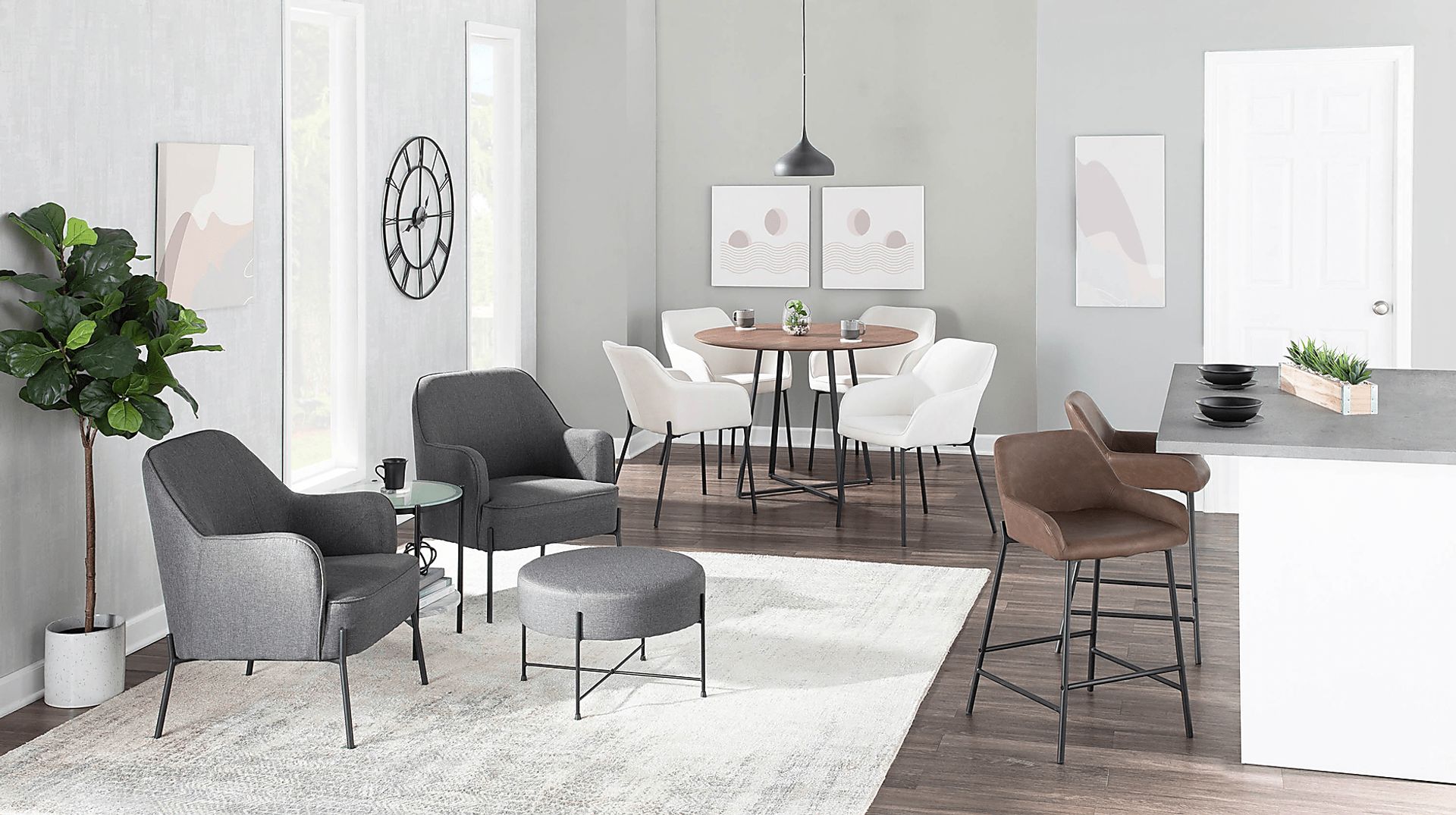Ovalla II Walnut Dining Table - Image 6