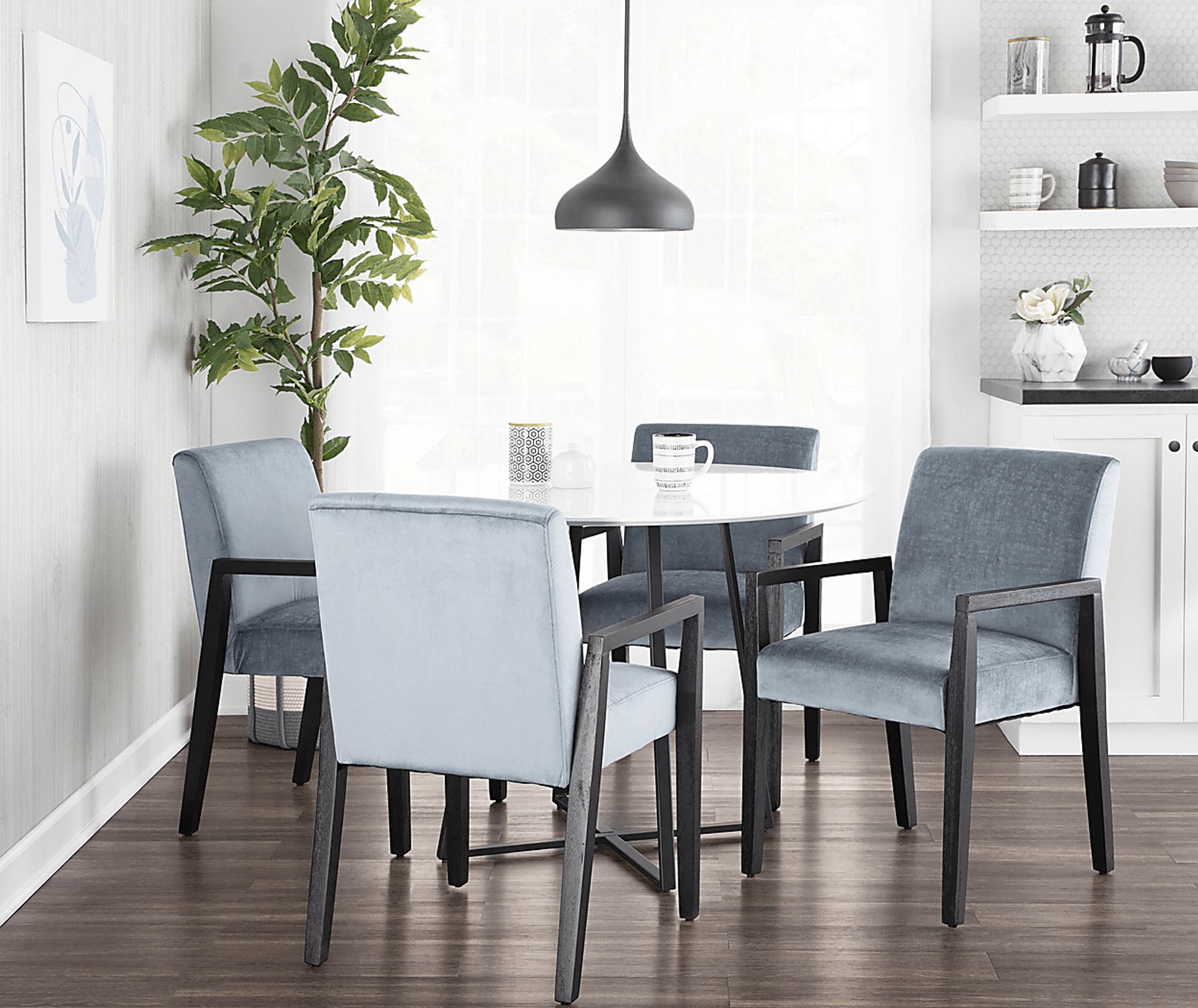 Ovalla II White Dining Table - Image 6