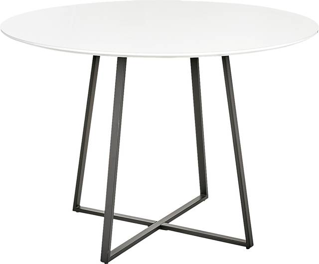 Ovalla II White Dining Table - Thumbnail - Image 1