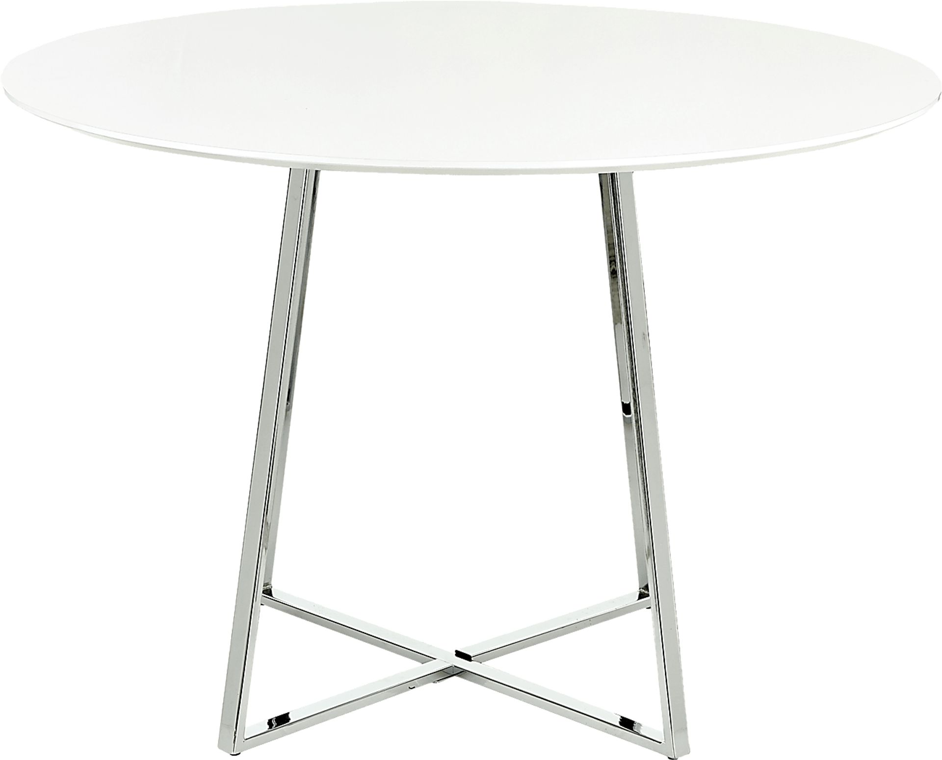 Ovalla III White Dining Table - Image 4