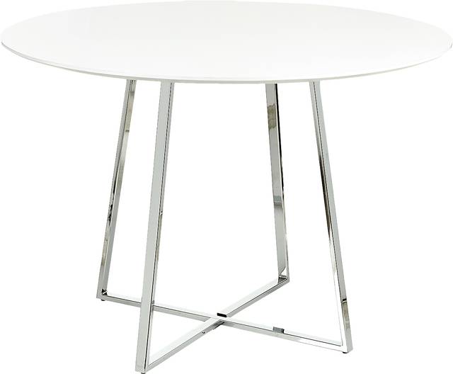 Ovalla III White Dining Table - Thumbnail - Image 1
