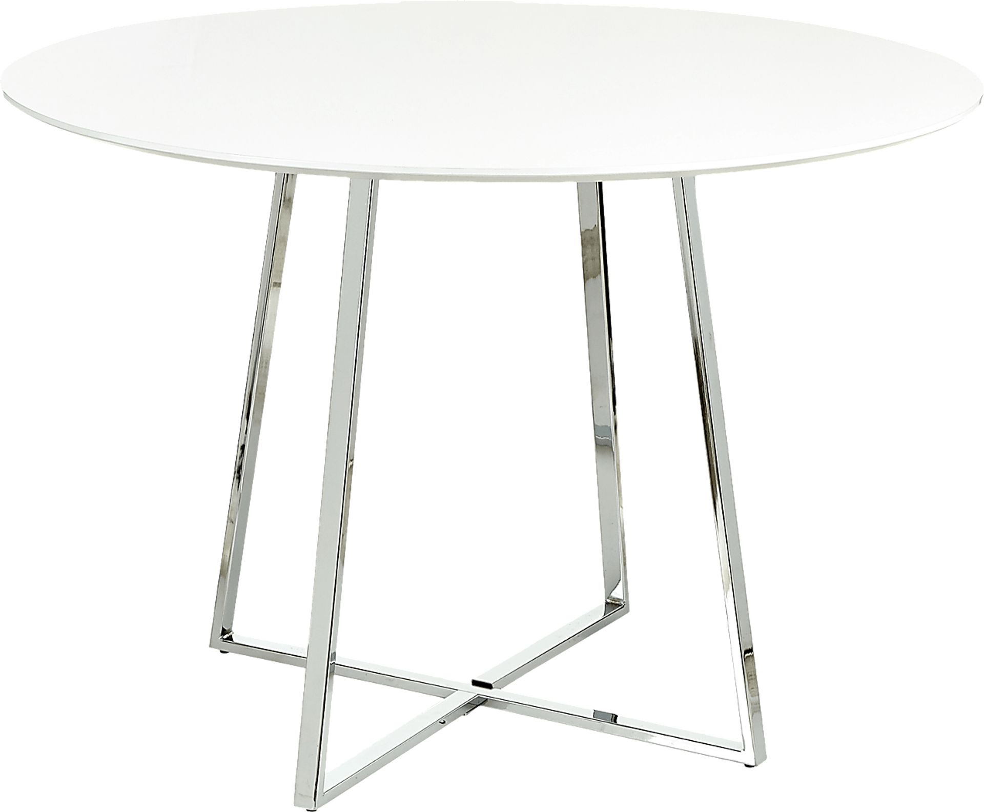 Ovalla III White Dining Table - Image 1