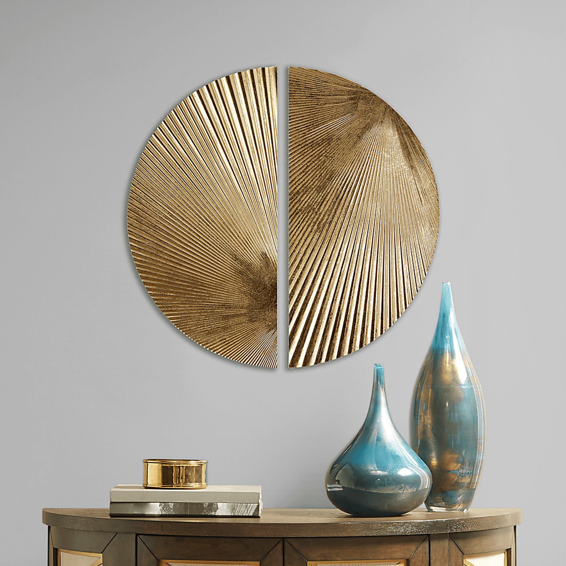 Ovalstreet Gold Wall Decor, Set of 2 - Image 2