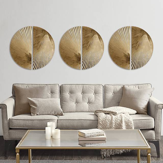 Ovalstreet Gold Wall Decor, Set of 2 - Thumbnail - Image 3