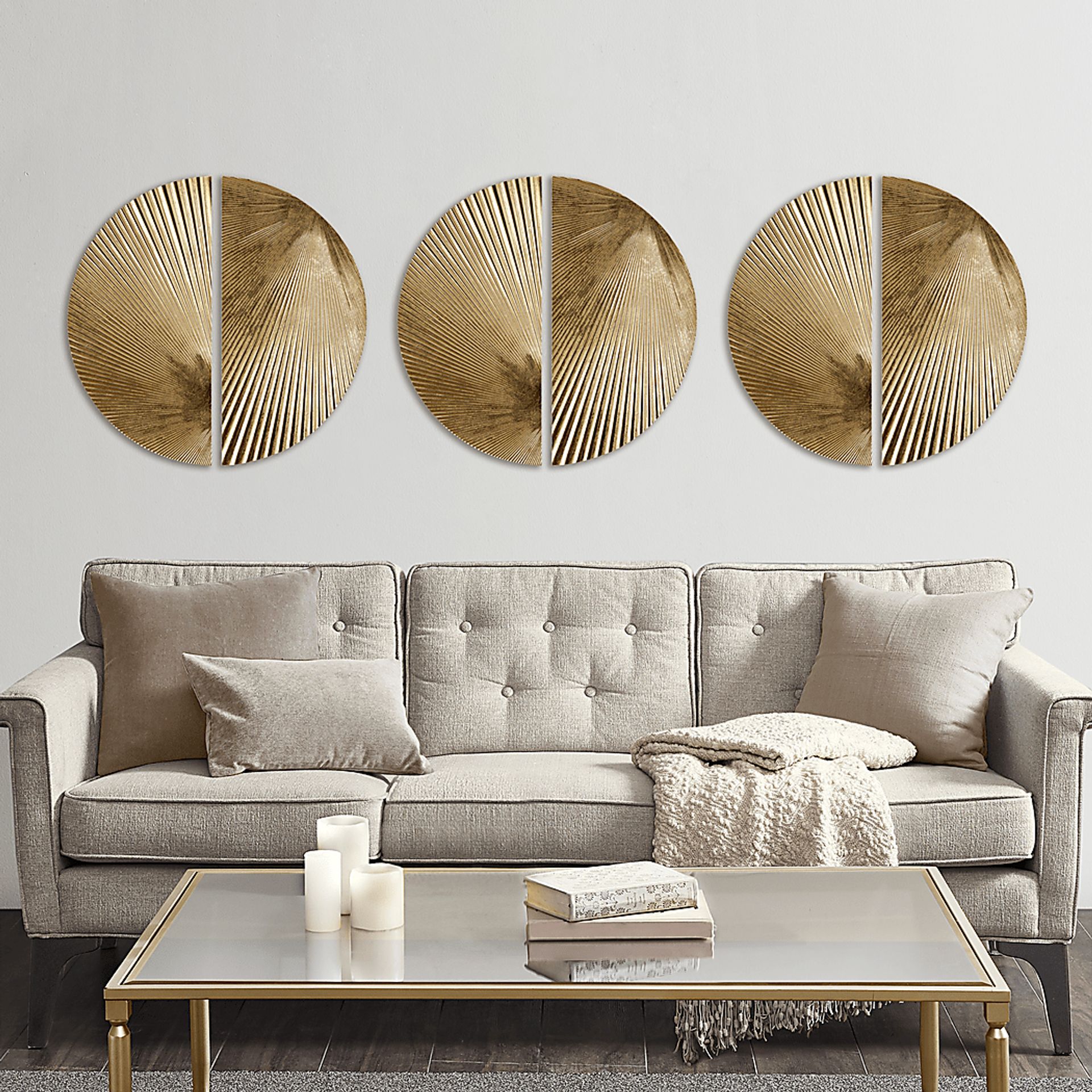 Ovalstreet Gold Wall Decor, Set of 2 - Image 3