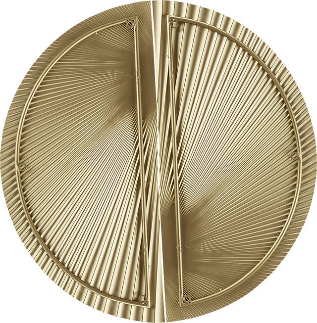 Ovalstreet Gold Wall Decor, Set of 2 - Thumbnail - Image 7
