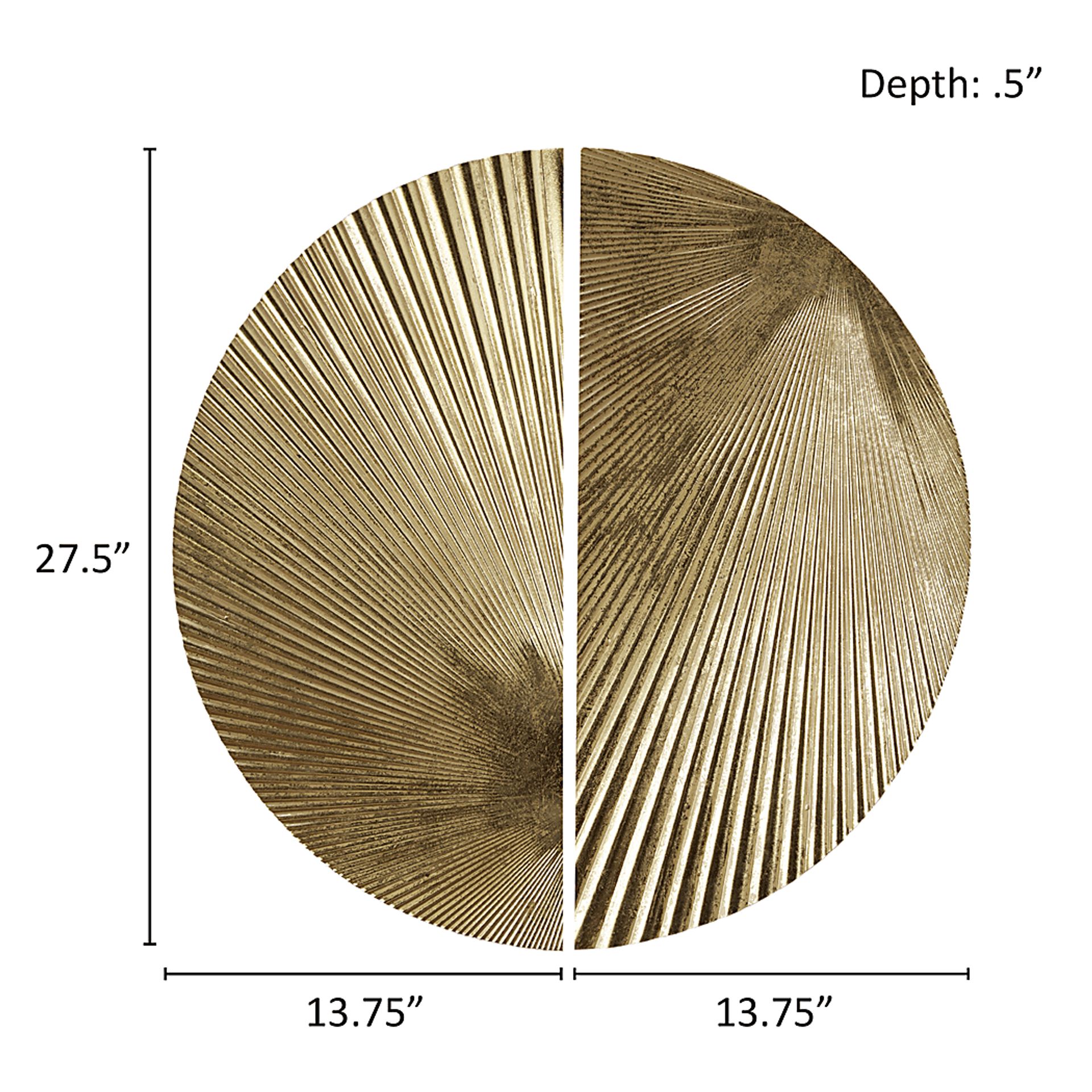 Ovalstreet Gold Wall Decor, Set of 2 - Image 9