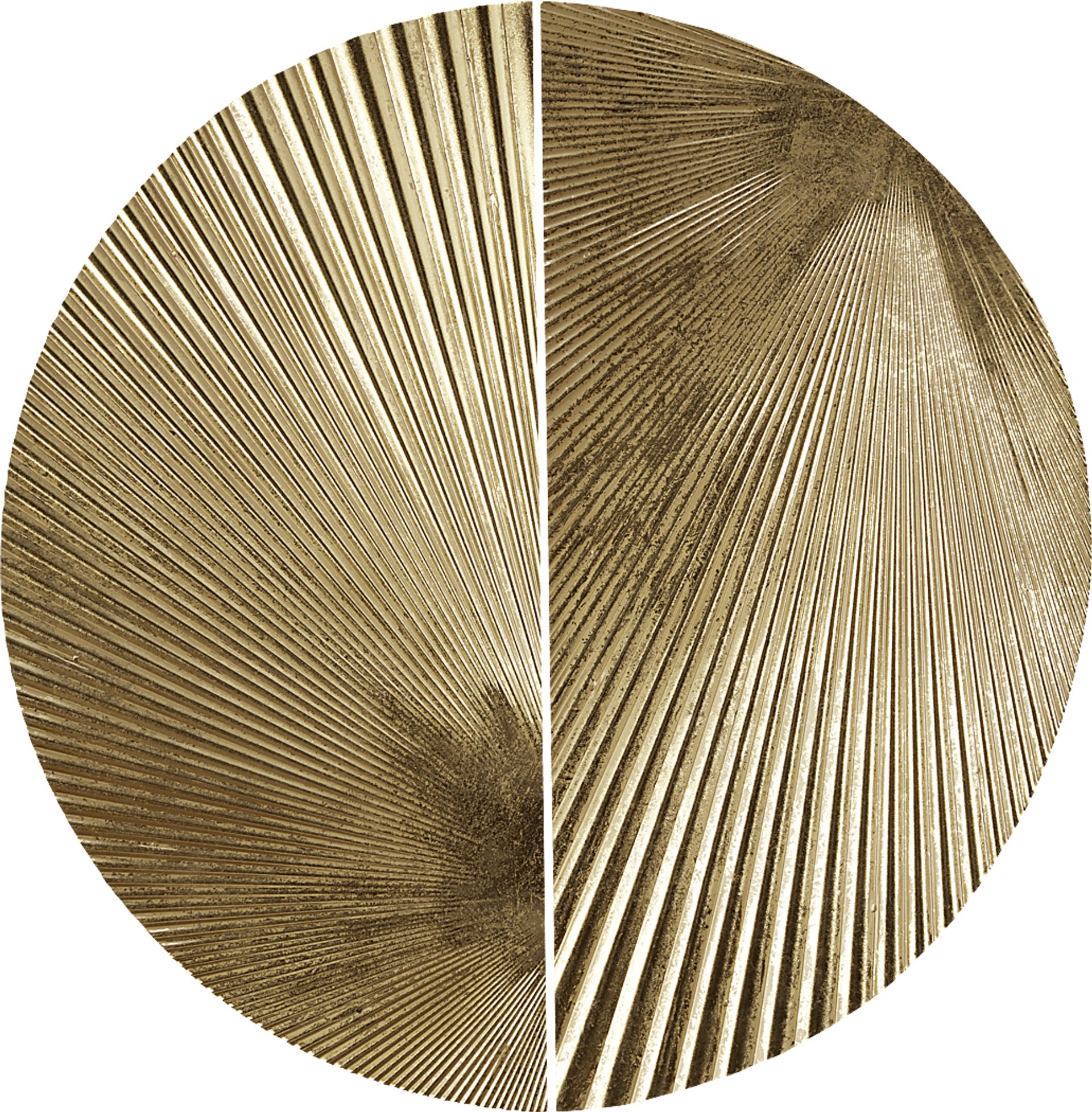 Ovalstreet Gold Wall Decor, Set of 2 - Image 1