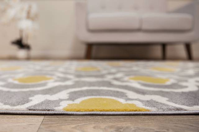 Ovellan Yellow 7'10 x 10'2 Rug - Thumbnail - Image 6
